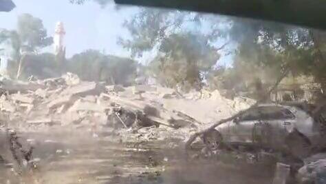 הריסות פיצוץ בית החולים רנדור בלבנון