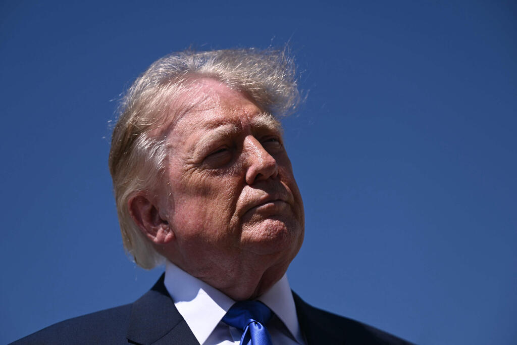 President Donald Trump said he did not regret going to war against Iran (Photo: Brendan SMIALOWSKI / AFP) נשיא ארה"ב דונלד טראמפ