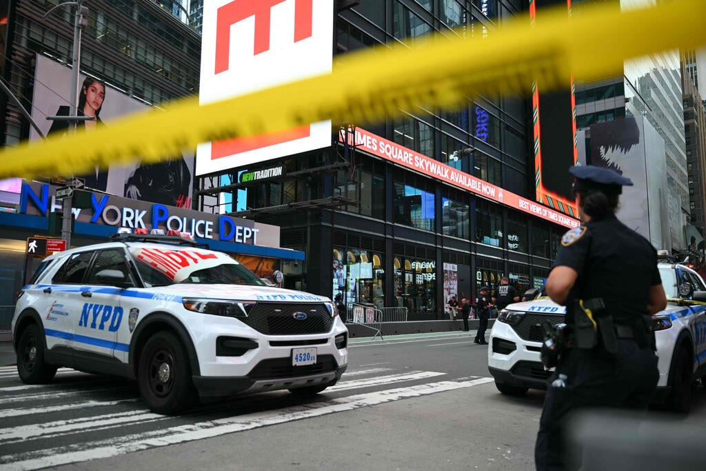 The attack took place near Times Square (Photo: Angela Weiss/AFP) The attack took place near Times Square