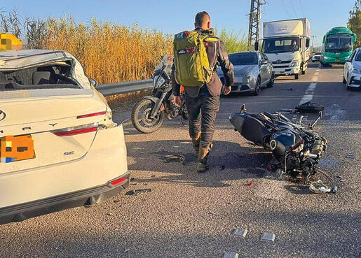 הזירה סמוך לקריית אתא (תיעוד מבצעי מד״א) הזירה סמוך לקריית אתא