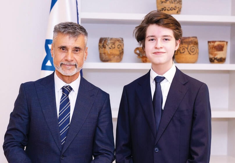 סימונס וסרנגה (צילום: שגרירות ישראל בבלגיה) סימונס וסרנגה