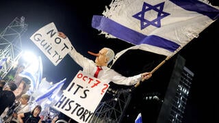 Three days before election, tens of thousands rally in Tel Aviv for October 7 state inquiry