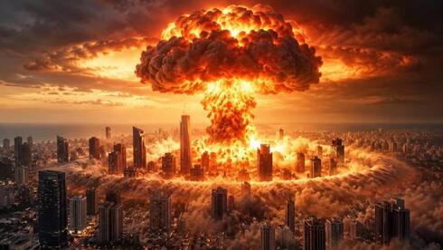 Netanyahu posts image of atomic bomb over Tel Aviv ahead of Tuesday's election...