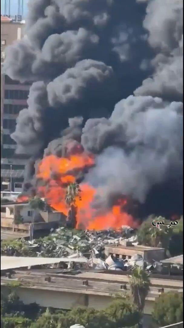 בלבנון דיווחו על שריפה בביירות, לא ידועה הסיבה