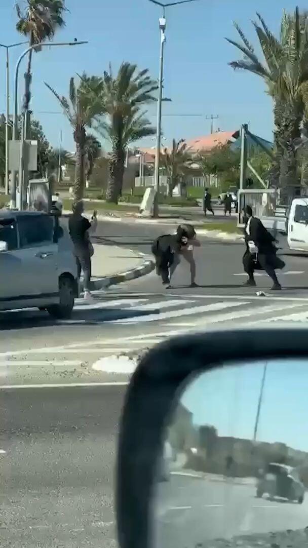 קטטות בערד: תושבים התעמתו עם מפגינים חרדים בעיר