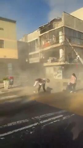 תיעוד ההרס וקריסת הבניינים בעקבות רעידת האדמה בקולומביה