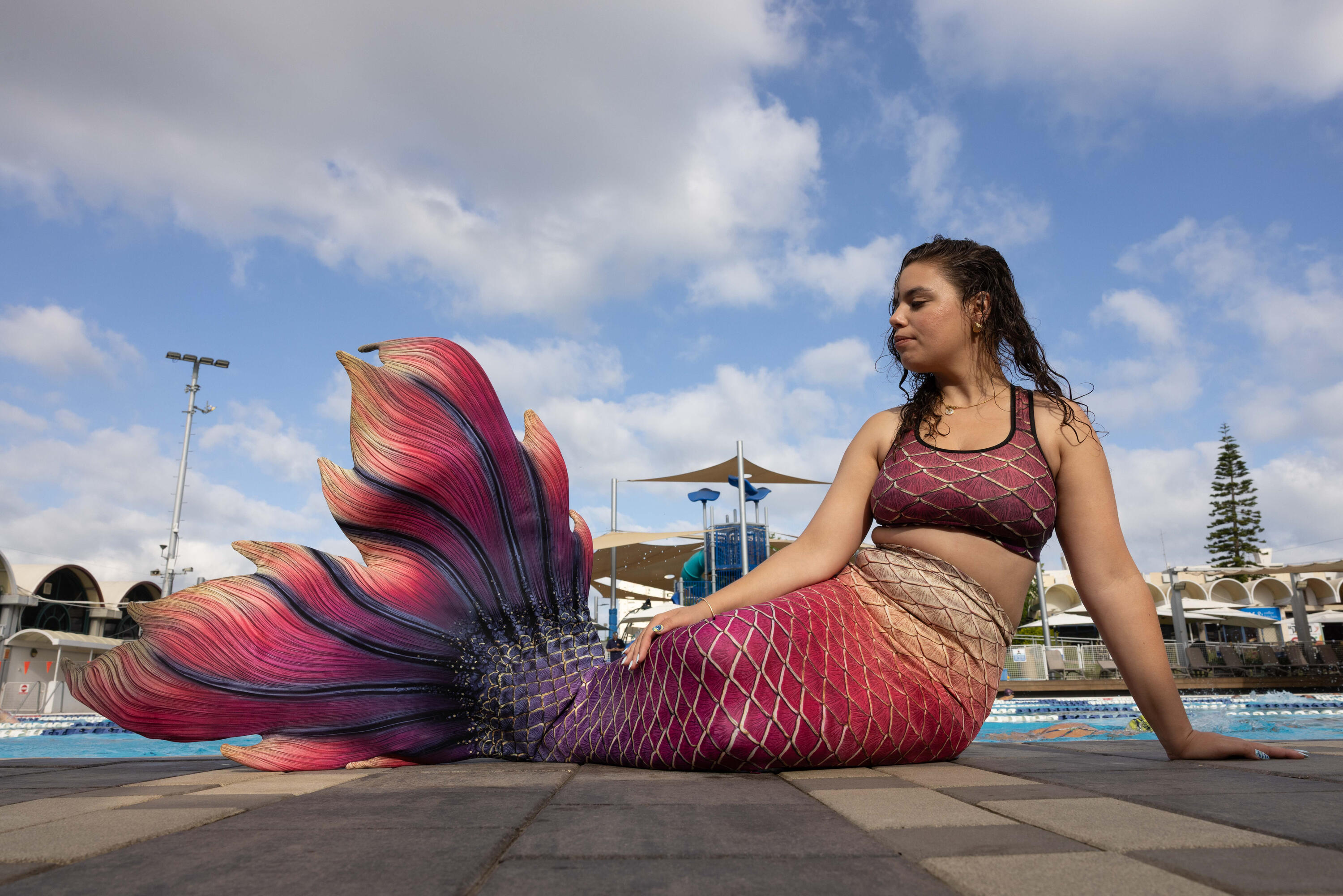 chinese dress ladies Sequin Mermaid Costume for Girls main image 1