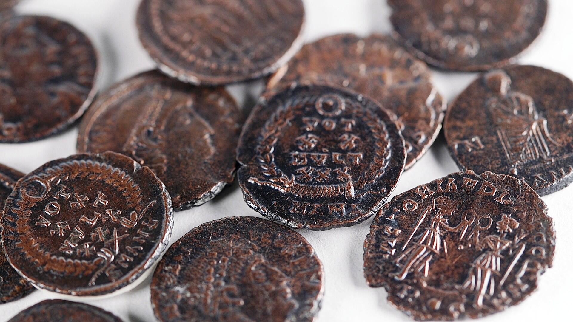 Rare hoard of coins from last Jewish rebellion of Roman rule